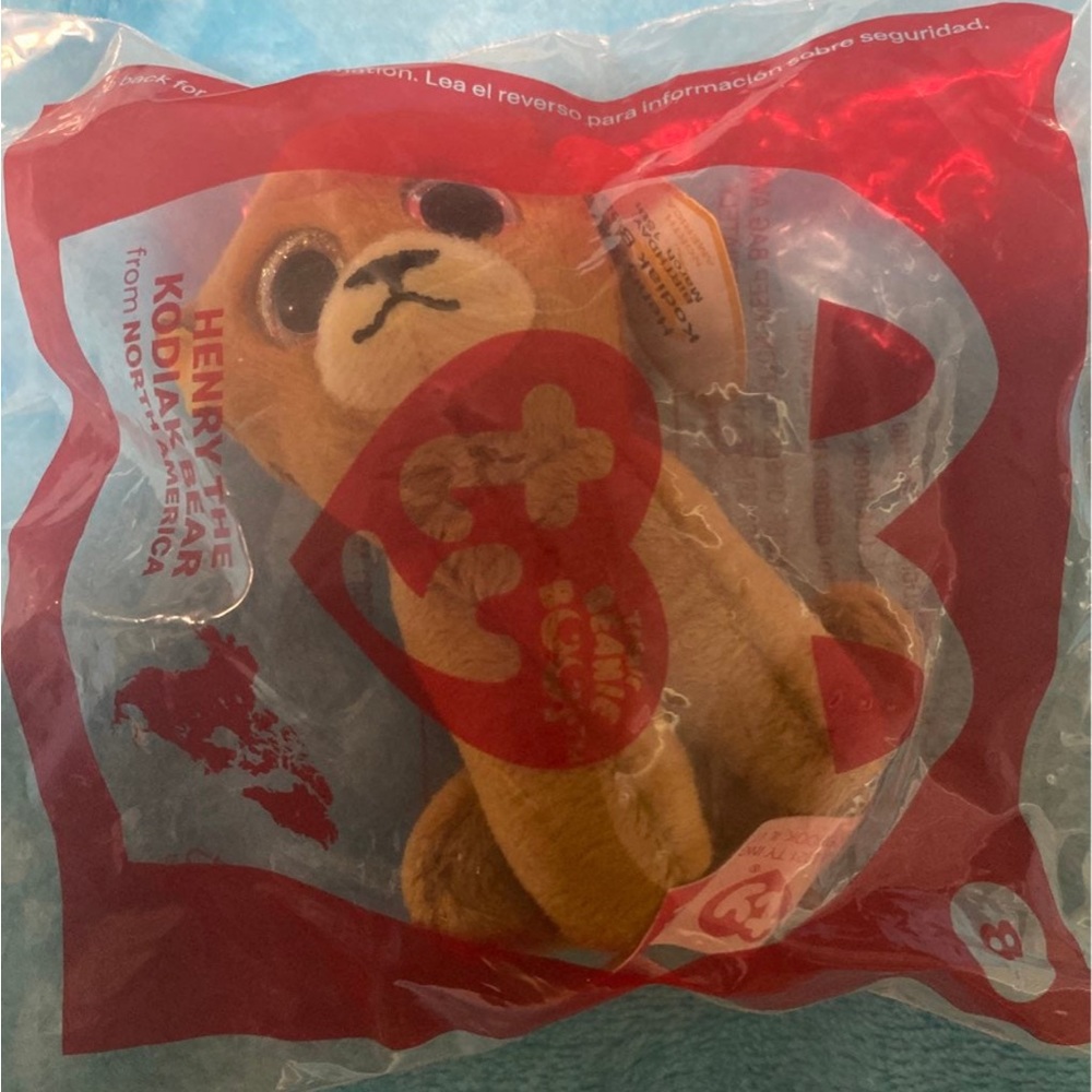 2021 McDonald’s Ty Teenie Beanie Boos Henry the Kodiak Bear #8 Sealed